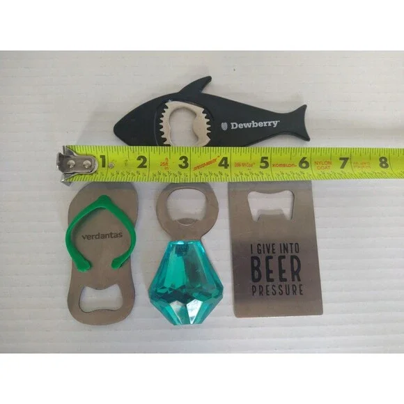 Lot of 4 Bottle Openers collection advertising garage beach bar cave fun - Picture 3 of 5